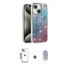 MARSİLYAN™- iPhone 14 Kılıf Zirve Modern Prime - Siyah Joko Magic 5D Cam + Shine Kamera Lens - YL