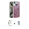 MARSİLYAN™- iPhone 14 Kılıf Zirve Modern Prime - Siyah Joko Magic 5D Cam + Shine Kamera Lens - YL