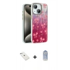 MARSİLYAN™- iPhone 14 Kılıf Zirve Modern Prime - Siyah Joko Magic 5D Cam + Sierra Blue Diamond Kamera Lens
