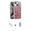 MARSİLYAN™- iPhone 14 Kılıf Zirve Modern Prime - Siyah Joko Magic 5D Cam + Sierra Blue Diamond Kamera Lens