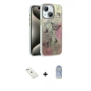 MARSİLYAN™- iPhone 14 Kılıf Zirve Modern Prime - Siyah Joko Magic 5D Cam + Sierra Blue Diamond Kamera Lens