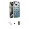 MARSİLYAN™- iPhone 14 Kılıf Zirve Modern Prime - Siyah Joko Magic 5D Hayalet Cam + Diamond Kamera Lens - KI