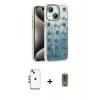 MARSİLYAN™- iPhone 14 Kılıf Zirve Modern Prime - Siyah Joko Magic 5D Hayalet Cam + Shine Kamera Lens - MI