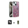MARSİLYAN™- iPhone 14 Kılıf Zirve Modern Prime - Siyah Joko Magic 5D Hayalet Cam + PVD Metal Kamera Lens - PE