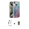 MARSİLYAN™- iPhone 14 Kılıf Zirve Modern Prime - Siyah Joko Magic 5D Hayalet Cam + Shine Kamera Lens - SH