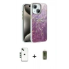 MARSİLYAN™- iPhone 14 Kılıf Zirve Modern Prime - Siyah Joko Magic 5D Hayalet Cam + Shine Kamera Lens - YL