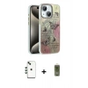 MARSİLYAN™- iPhone 14 Kılıf Zirve Modern Prime - Siyah Joko Magic 5D Hayalet Cam + Shine Kamera Lens - YL
