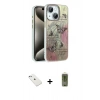 MARSİLYAN™- iPhone 14 Kılıf Zirve Modern Prime - Siyah Joko Magic 5D Hayalet Cam + Sierra Blue Diamond Kamera Lens