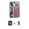MARSİLYAN™- iPhone 14 Kılıf Zirve Modern Prime - Siyah Joko Magic 5D Hayalet Cam + PVD Metal Kamera Lens - SH