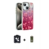 MARSİLYAN™- iPhone 14 Kılıf Zirve Modern Prime - Siyah Joko Magic 5D Hayalet Cam + PVD Metal Kamera Lens - SH