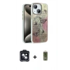 MARSİLYAN™- iPhone 14 Kılıf Zirve Modern Prime - Siyah Joko Magic 5D Hayalet Cam + PVD Metal Kamera Lens - SH
