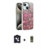 MARSİLYAN™- iPhone 14 Kılıf Zirve Modern Prime - Siyah Joko Magic 5D Hayalet Cam + PVD Metal Kamera Lens - SH