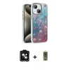 MARSİLYAN™- iPhone 14 Kılıf Zirve Modern Prime - Siyah Joko Magic 5D Hayalet Cam + PVD Metal Kamera Lens - TU