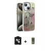 MARSİLYAN™- iPhone 14 Kılıf Zirve Modern Prime - Siyah Joko Magic 5D Hayalet Cam + PVD Metal Kamera Lens - TU