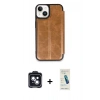 MARSİLYAN™- iPhone 14 Kılıf Zirve Yansıma Serisi - Şeffaf Pasifik Cam Ekran Koruyucu + PVD Metal Kamera Lens - SH