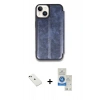 MARSİLYAN™- iPhone 14 Kılıf Zirve Yansıma Serisi - Şeffaf Royal Nano Ekran Koruyucu + Diamond Kamera Lens - YL