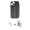 MARSİLYAN™- iPhone 14 Kılıf Zirve Yansıma Serisi - Şeffaf Royal Nano Ekran Koruyucu + Diamond Kamera Lens - YL