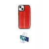 MARSİLYAN™- iPhone 14 Kılıf Zirve Yansıma Serisi - Siyah 3D Antistatik Cam Ekran Koruyucu