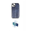 MARSİLYAN™- iPhone 14 Kılıf Zirve Yansıma Serisi - Siyah 3D Antistatik Cam Ekran Koruyucu
