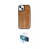 MARSİLYAN™- iPhone 14 Kılıf Zirve Yansıma Serisi - Siyah 3D Antistatik Cam Ekran Koruyucu