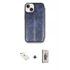 MARSİLYAN™- iPhone 14 Kılıf Zirve Yansıma Serisi - Siyah Bilvis 3D Cam Ekran Koruyucu + Diamond Kamera Lens - SABE