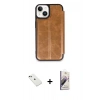 MARSİLYAN™- iPhone 14 Kılıf Zirve Yansıma Serisi - Siyah Bilvis 3D Mat Cam Ekran Koruyucu + Diamond Kamera Lens - YL