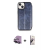 MARSİLYAN™- iPhone 14 Kılıf Zirve Yansıma Serisi - Siyah Bilvis 3D Mat Cam Ekran Koruyucu + Raze Metal Kamera Lens - SH