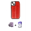 MARSİLYAN™- iPhone 14 Kılıf Zirve Yansıma Serisi - Siyah Bilvis 5in1 3D Magic Cam Ekran Koruyucu + Raze Metal Kamera Lens - GS