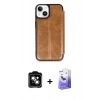 MARSİLYAN™- iPhone 14 Kılıf Zirve Yansıma Serisi - Siyah Bilvis 5in1 5D Magic Hayalet Cam Ekran Koruyucu + PVD Metal Kamera Lens - TU