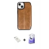 MARSİLYAN™- iPhone 14 Kılıf Zirve Yansıma Serisi - Siyah Bilvis 5in1 5D Magic Hayalet Cam Ekran Koruyucu + Diamond Kamera Lens - SABE