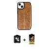 MARSİLYAN™- iPhone 14 Kılıf Zirve Yansıma Serisi - Siyah Buffer Cam Ekran Koruyucu + PVD Metal Kamera Lens - GS