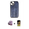 MARSİLYAN™- iPhone 14 Kılıf Zirve Yansıma Serisi - Siyah Buffer Cam Ekran Koruyucu + Raze Metal Kamera Lens - KI