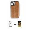 MARSİLYAN™- iPhone 14 Kılıf Zirve Yansıma Serisi - Siyah Buffer Cam Ekran Koruyucu + Shine Kamera Lens - KI