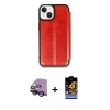 MARSİLYAN™- iPhone 14 Kılıf Zirve Yansıma Serisi - Siyah Buffer Hayalet Cam Ekran Koruyucu + Raze Metal Kamera Lens - SH