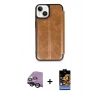 MARSİLYAN™- iPhone 14 Kılıf Zirve Yansıma Serisi - Siyah Buffer Hayalet Cam Ekran Koruyucu + Raze Metal Kamera Lens - SH