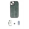MARSİLYAN™- iPhone 14 Kılıf Zirve Yansıma Serisi - Siyah Joko Magic 5D Cam + Shine Kamera Lens - YL