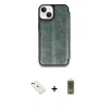 MARSİLYAN™- iPhone 14 Kılıf Zirve Yansıma Serisi - Siyah Joko Magic 5D Hayalet Cam + Diamond Kamera Lens - YL