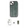 MARSİLYAN™- iPhone 14 Kılıf Zirve Yansıma Serisi - Siyah Joko Magic 5D Hayalet Cam + Shine Kamera Lens - GD