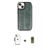 MARSİLYAN™- iPhone 14 Kılıf Zirve Yansıma Serisi - Siyah Joko Magic 5D Hayalet Cam + Shine Kamera Lens - SH