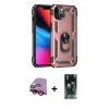 MARSİLYAN™- iPhone 14 Plus Kılıf Ahenk Klasik Koleksiyonu - Siyah 360 Mat Full Body Arka Koruyucu + Raze Metal Kamera Lens - KI
