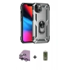 MARSİLYAN™- iPhone 14 Plus Kılıf Ahenk Klasik Koleksiyonu - Siyah Joko Magic 5D Hayalet Cam + Raze Metal Kamera Lens - MR