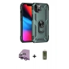 MARSİLYAN™- iPhone 14 Plus Kılıf Ahenk Klasik Koleksiyonu - Siyah Joko Magic 5D Hayalet Cam + Raze Metal Kamera Lens - MR