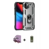 MARSİLYAN™- iPhone 14 Plus Kılıf Ahenk Klasik Koleksiyonu - Siyah Joko Magic 5D Hayalet Cam + Raze Metal Kamera Lens - KI