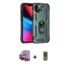 MARSİLYAN™- iPhone 14 Plus Kılıf Ahenk Klasik Koleksiyonu - Siyah Joko Magic 5D Hayalet Cam + Raze Metal Kamera Lens - KI