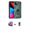 MARSİLYAN™- iPhone 14 Plus Kılıf Ahenk Klasik Koleksiyonu - Siyah Joko Magic 5D Hayalet Cam + Siyah Raze Metal Kamera Lens