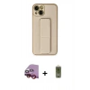 MARSİLYAN™- iPhone 14 Plus Kılıf Akış Doku - Siyah Joko Magic 5D Hayalet Cam + Raze Metal Kamera Lens - KI