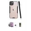 MARSİLYAN™- iPhone 14 Plus Kılıf Atlas Asil Serisi - Siyah Joko Magic 5D Hayalet Cam + Raze Metal Kamera Lens - MR