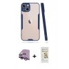 MARSİLYAN™- iPhone 14 Plus Kılıf Atlas Asil Serisi - Siyah Mat Seramik Nano Ekran Koruyucu + Raze Metal Kamera Lens - MR