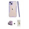 MARSİLYAN™- iPhone 14 Plus Kılıf Atlas Asil Serisi - Siyah Mat Seramik Nano Ekran Koruyucu + Raze Metal Kamera Lens - MR