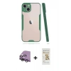 MARSİLYAN™- iPhone 14 Plus Kılıf Atlas Asil Serisi - Siyah Mat Seramik Nano Ekran Koruyucu + Raze Metal Kamera Lens - GS
